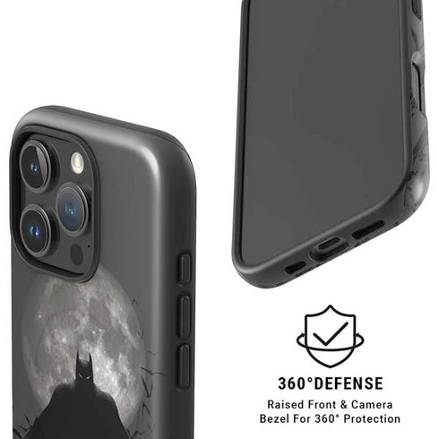 DC Comics Batman On City with Moon Art iPhone 16 Pro Magsafe Impact Case